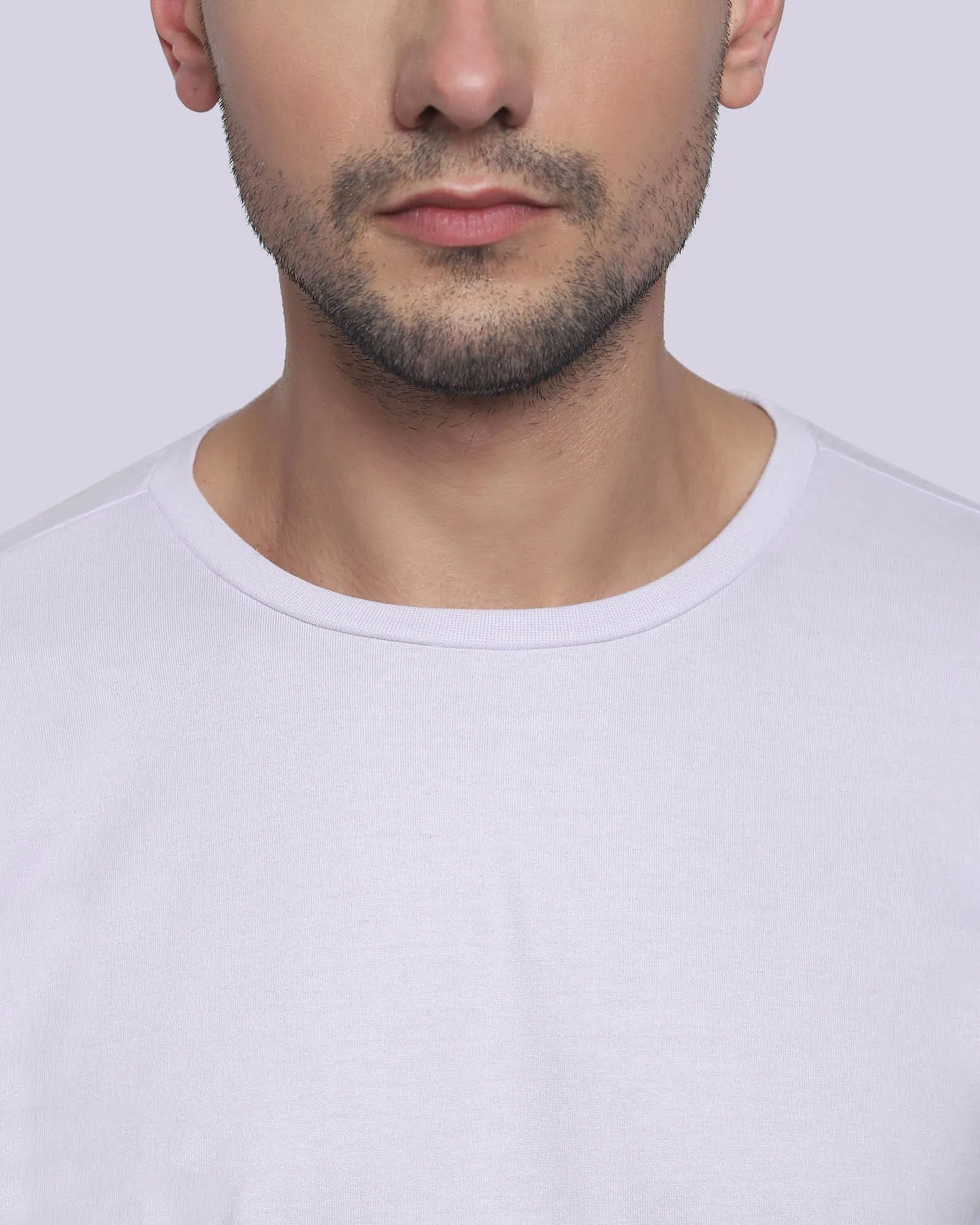 Full Sleeves Crew Neck: Lilac