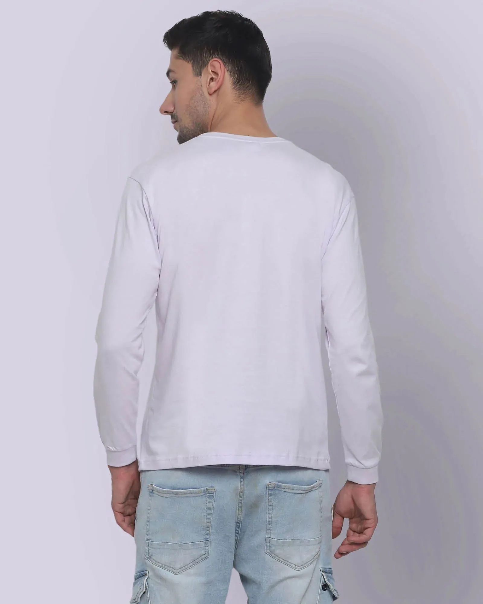 Full Sleeves Crew Neck: Lilac