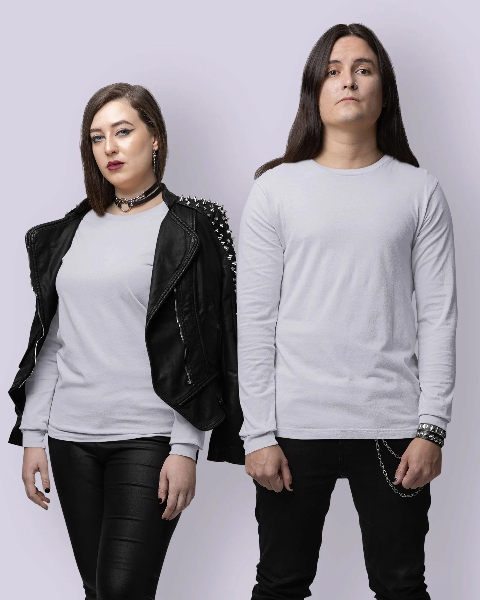Full Sleeves Crew Neck: Lilac